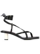 Proenza Schouler Strappy Mid Heel Sandals - Black
