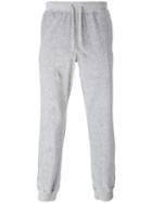 Versace Fleeced Jogging Pants, Men's, Size: Large, Grey, Cotton/polyamide