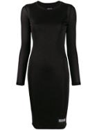 Versace Jeans Couture Fitted Lurex Dress - Black