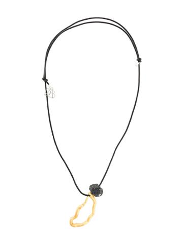 Regina Dabdab Tourmaline Cord Necklace - Black