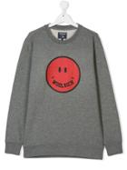 Woolrich Kids Teen Smiley Print Sweatshirt - Grey