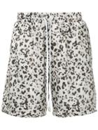 Stampd Leopard Print Bermuda Shorts - Grey