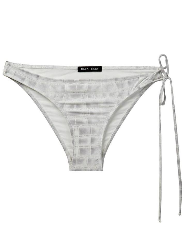 Baja East Croc Print Bikini Bottom