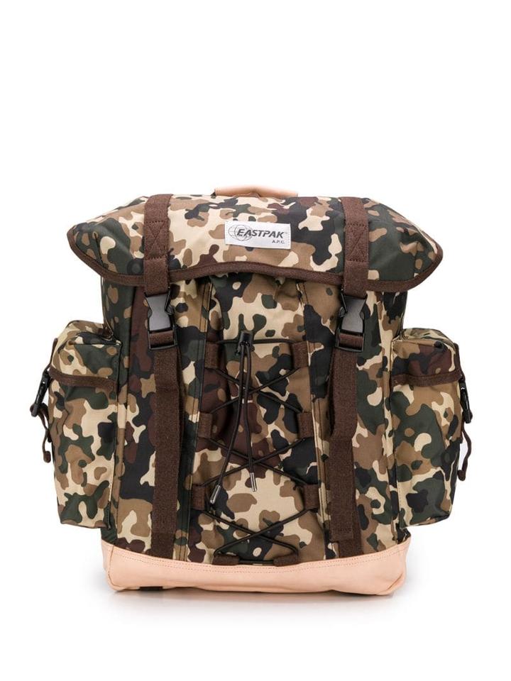 Eastpak Eastpak X A.p.c Camouflage Backpack - Brown