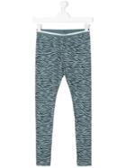 Stella Mccartney Kids Tiger Print Leggings - Blue