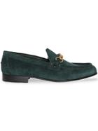Burberry The Suede Link Loafer - Green