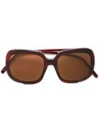 Fendi Eyewear - Oversized Square Frame Sunglasses - Women - Acetate - One Size, Brown, Acetate