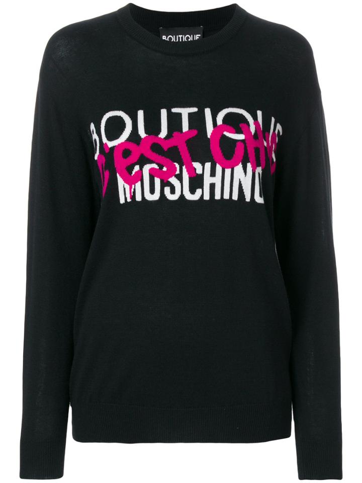 Boutique Moschino C'est Chic Jumper - Black