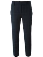 Brunello Cucinelli Checked Tailored Cropped Trousers