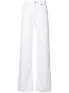 Mm6 Maison Margiela Straight-leg Dyed Jeans - White