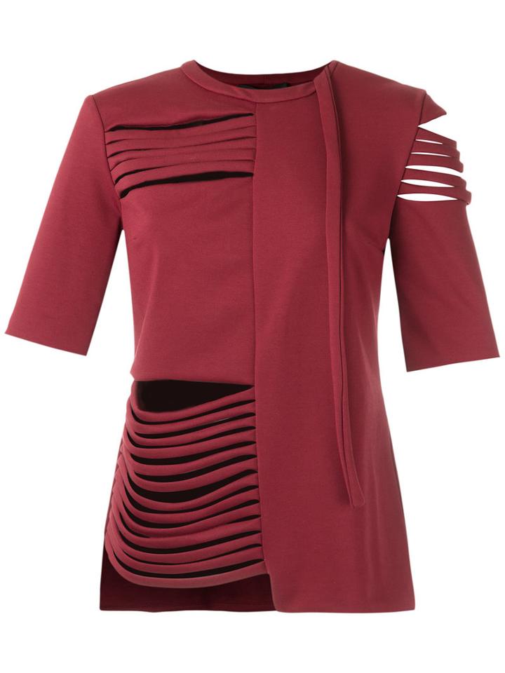 Gloria Coelho - Strappy Blouse - Women - Polyester/spandex/elastane/viscose - M, Red, Polyester/spandex/elastane/viscose
