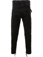 Julius Slim Fit Jeans With Zip Cuffs - Black