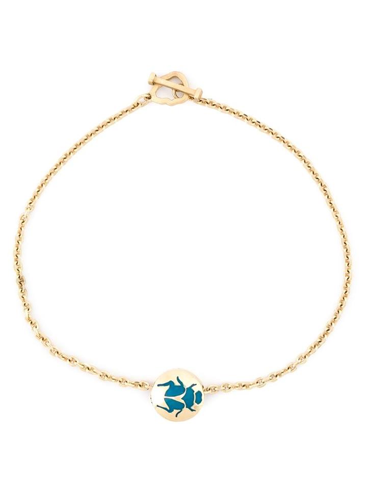 Luis Morais Mantra 11 Skull Outline Toggle Bracelet