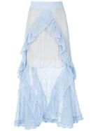 Cecilia Prado Knitted Maxi Skirt - Blue