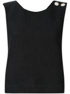 Whit Straight-cut Top - Blue
