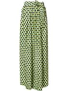 Tome Geometric Print 'karate' Trousers, Women's, Size: Medium, Green, Polyester/viscose