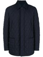 Brioni Button Quilted Jacket - Blue