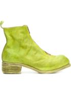 Guidi Front Zip Ankle Boots, Men's, Size: 43, Green, Leather