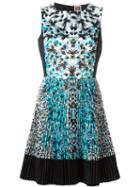 Isola Marras Pleated Skirt Printed Dress