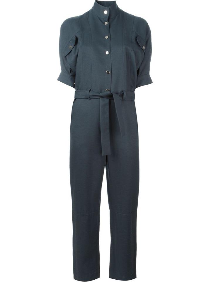 Carolinaritz Belted Jumpsuit, Women's, Size: 36, Blue, Polyamide/viscose