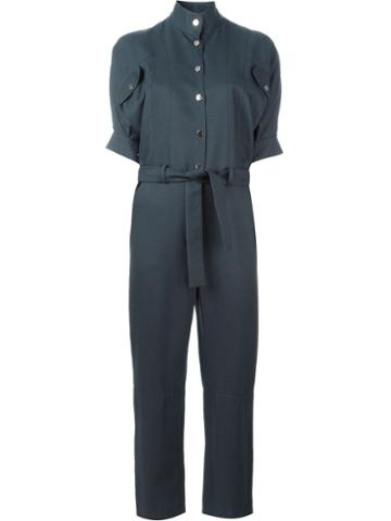 Carolinaritz Belted Jumpsuit, Women's, Size: 36, Blue, Polyamide/viscose