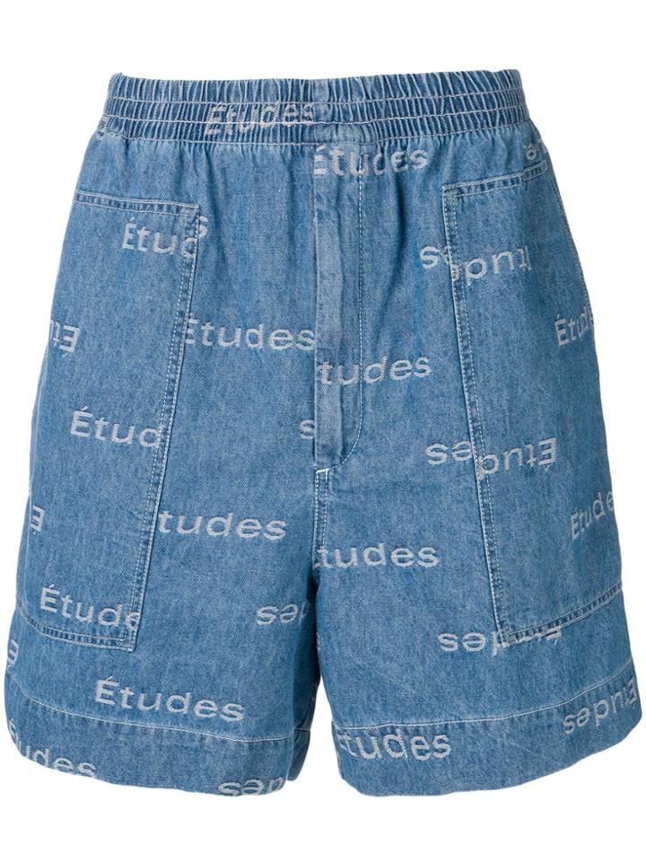 Études Verite Jacquard Shorts - Blue