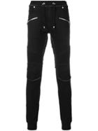 Balmain Tapered Ribbed Jeans - Black
