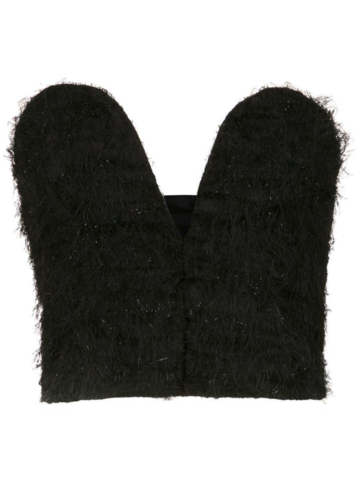 Tufi Duek Cropped Top - Black