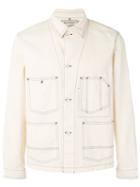 Maison Kitsuné - Chevron Worker Jacket - Men - Cotton - L, Nude/neutrals, Cotton