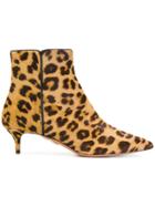 Aquazzura Leopard Print Quant Boots - Brown