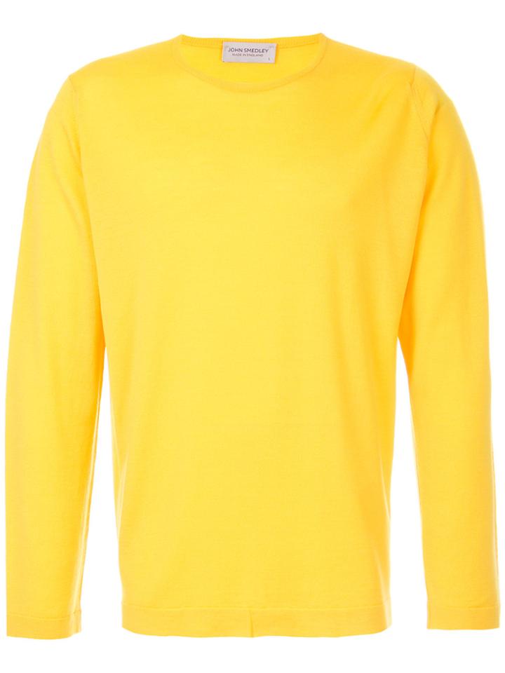 John Smedley Crew Neck Jumper - Yellow & Orange