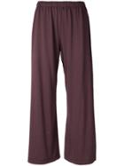 Aspesi Flared Cropped Track Pants - Pink & Purple