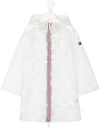 Tommy Hilfiger Junior - Transparent Printed Raincoat - Kids - Polyurethane - 4 Yrs, White