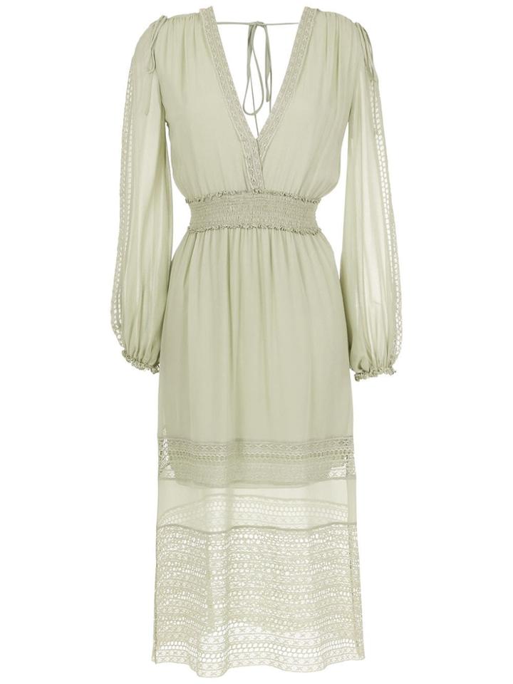 Nk Midi Silk Dress - Green