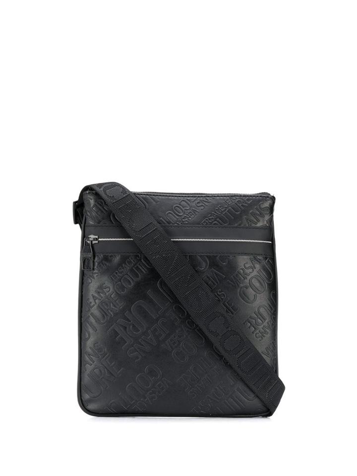 Versace Jeans Couture Embossed Logo Tote - Black