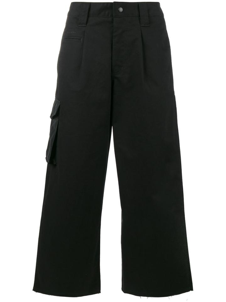 Liam Hodges Cropped Trousers - Black