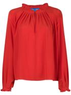 Mih Jeans Sidi Frilled Blouse - Red