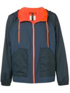 Santoni Two-tone Windbreaker Jacket - Blue