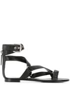 Giuseppe Zanotti Flat Strappy Sandals - Black