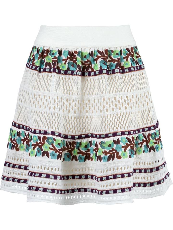 Cecilia Prado Crochet Skirt, Women's, Size: Medium, White, Cotton/acrylic