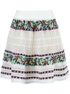 Cecilia Prado Crochet Skirt, Women's, Size: Medium, White, Cotton/acrylic