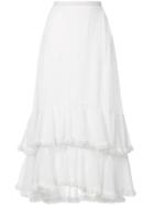Chloé Ruffle Trim Skirt - White