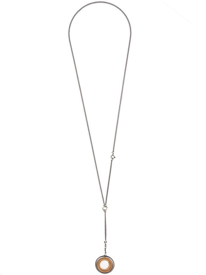 Ann Demeulemeester Pendant Necklace, Adult Unisex, Metallic