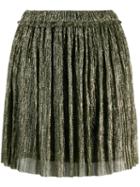 Isabel Marant Étoile Micro Pleated Mini Skirt - Gold