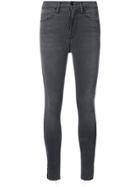 Frame Denim High Rise Skinny Jeans - Grey
