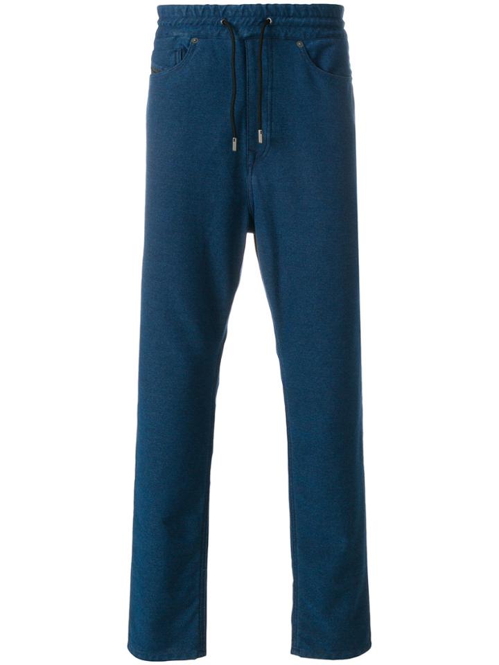 Diesel Black Gold Relaxed Drawstring Trousers - Blue