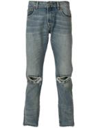 Ih Nom Uh Nit Distressed Slim-fit Jeans - Blue