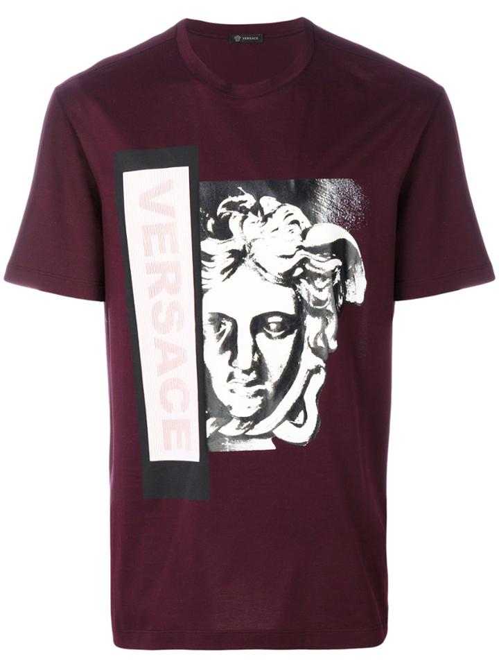 Versace Printed T-shirt - Red