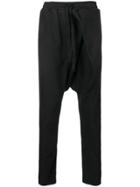 Alchemy Dropped Crotch Track Trousers - Black