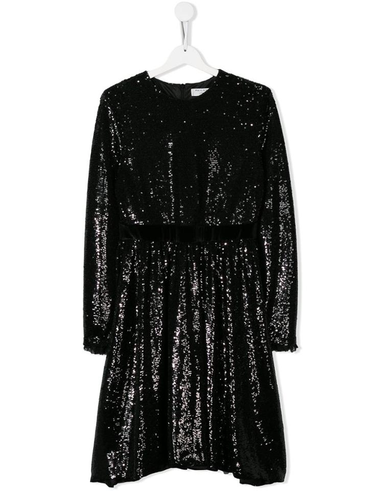 Philosophy Di Lorenzo Serafini Kids Teen Sequinned Dress - Black